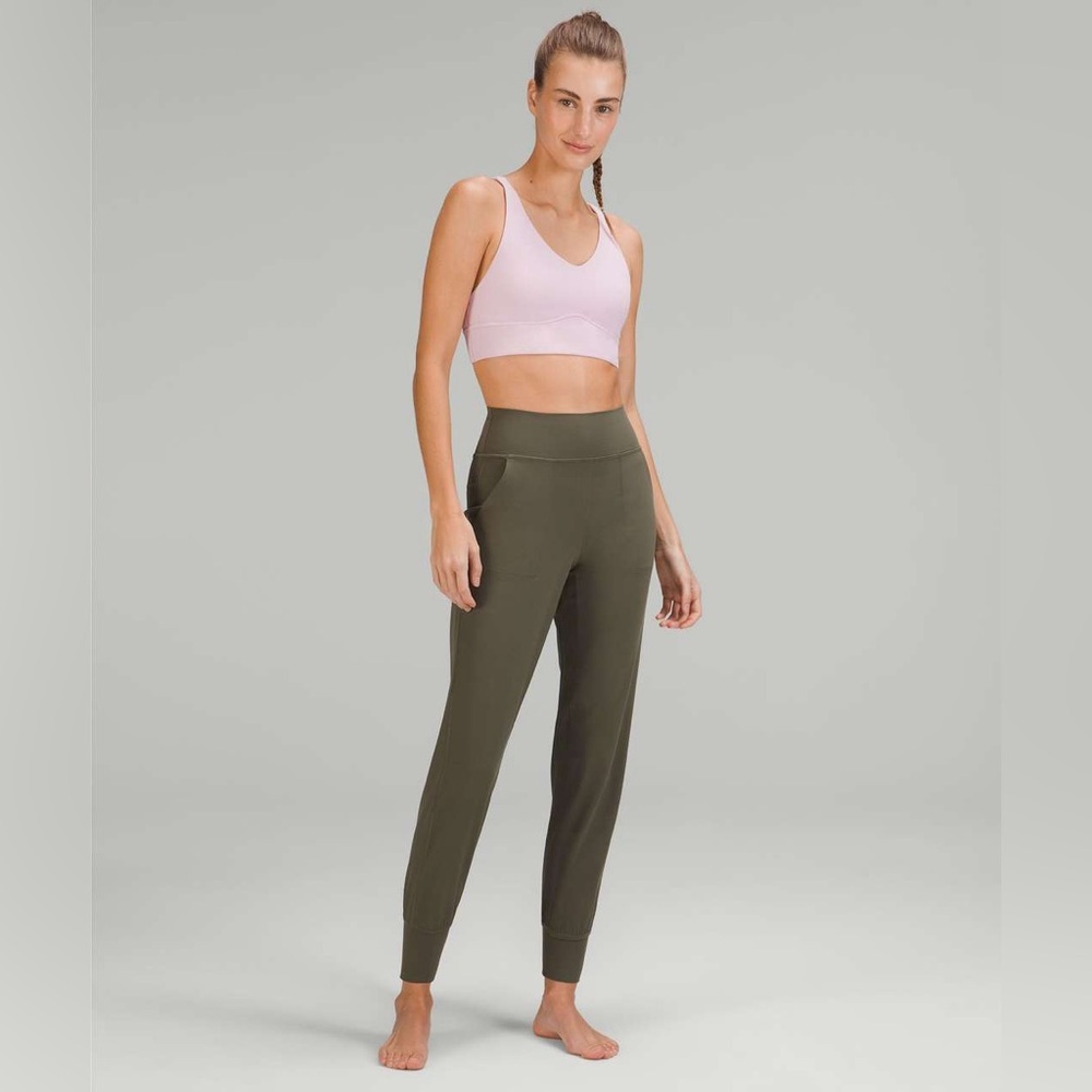 Lululemon Aline army green high rise legging joggers full length 8​